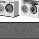 Washing Machine Drain Pan Silicone mat,Large 53.5" X 26.8" Non-Slip Waterproof Washer Drip Tray,Raised Edge Drip Mat for Under Dryer or Washer, Anti-Vibration,Floor Leak Protector for Laundry Room