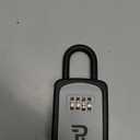 Rudy Run Key Lock Box for Outside  Small Outdoor Lockbox for Keys with Code, 4-Digit Combination Hidden Safe to Hide a Key Outside, Portable Safe Key Storage for Home, Airbnb, Realtor and Rental