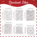 Christmas Lantern Resin Molds, 6Pcs Carved Silicone Molds with Santa Claus Elk Gift Snowflake Pattern, Cube Candles Storage Box Moldes para Resina, DIY Christmas Ornament Home Decor Crafts