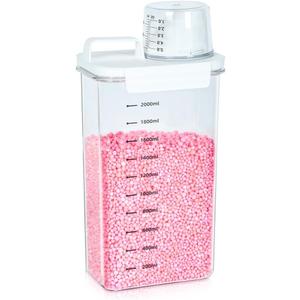 Tokokimo Laundry Powder Dispenser, Laundry Detergent Dispenser for Laundry Room Organization and Storage, Laundry Beads Container, Suitable for Scent Beads, Washing Powder