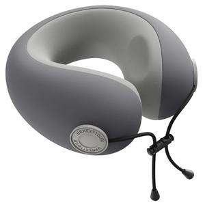 urnexttour Travel Neck Pillows for Airplane Adults, Memory Foam Neck Support Travelling Pillow with Washable Cotton Pillowcases and Storage Bag, for Car, Train, Flight, Office and Home Use Adults Grey