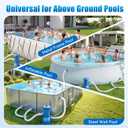 Pro 1000 GPH Pool Pumps Above Ground, Pool Pump with GFCI Safety Plug, Pool Filter Pump for Swimming Pools, Fast Circulation & Debris Removal, Improves Water Clarity, Fits Type A/C Filters, Blue