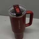 STANLEY Quencher ProTour Flip Straw Tumbler with Leakproof Lid | Built-In Straw & Handle | Cupholder Compatible for Travel | Insulated Stainless Steel Cup | BPA-Free (40 Ounces, Cranberry Gloss)