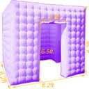 Inflatable Photo Booth Enclosure 2 Doors,with Led Light, Blower,for Advertising, Bars, Shopping Malls, Events, Trade Shows, Photo Booth Companies