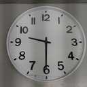 HZDHCLH White Wall Clocks Battery Operated 12 inch Silent Non Ticking Modern Wall Clock for Living Room Bedroom Kitchen Office Decor