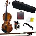 Paititi 4/4 Full Size Artist-100 Student Violin Starter Kit with Brazilwood Bow Lightweight Case, Shoulder Rest, Extra Strings and Rosin (Pearl)
