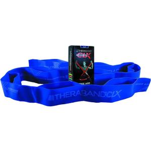 THERABAND CLX Resistance Band with Loops (Blue - Extra Heavy - Intermediate Level 2)