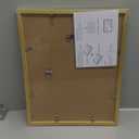 upsimples 11x14 Picture Frame, Display Pictures 8x10 with Mat or 11x14 Without Mat, Wall Hanging Photo Frame, Gold, 1 Pack
