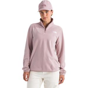 The North Face Women's Glacier Fleece Quarter Zip Jacket, Metal Pink, XXL