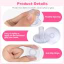 24 Pairs Heel Protectors for Shoes, 4 Sizes High Heel Protectors for Walking on Grass and Uneven Floor, Clear Heel Cover Cups Perfect for Wedding Outdoor Events