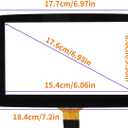 7" Touch Screen Digitizer Replacement for 2014 2015 2016 Mazda 3 2016 MX-5 CX-3 Infotainment Screen Replace Part Number BHP1611J0D & K40005A29F