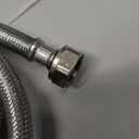 Eastman 72 inch Steel-Flex Braided Faucet Connector, 1/2 Inch FIP x 3/8 Inch Compression, Stainless Steel Faucet Supply Line, 48303