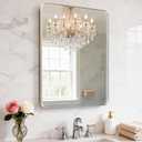 18X30Inch Brushed Nickel Bathroom Mirrors for Over Sink,AluminumFrame