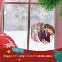 Sublimation Ornament Blanks 3 Inch 30 PCS Christmas Aluminium Round Decoration