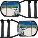 Towing Mirrors, Mirror Extensions For Towing, 360 Degree Rotation Clip-on Dual View Tow Mirrors for Vehicle Car Truck Trailer, 2pcs