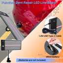 Paintless Dent Repair Kit with LED Line Board, Heat Gun for Glue Removal & Dent Heating, Dent Puller Kit with T-Bar, Dent Lifter, PC Glue Tabs, Auto Body Dent Removal Kit for Cars Trucks