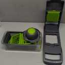 ADOV Mandoline Slicer for Kitchen, Vegetable Chopper with Container, 14 in 1 Multifunctional Food Chopper, 7 Blade Onion Cucumber Slicer Vegetable Cutter for Salad, Potato Essential Kitchen Gadgets (Gray)