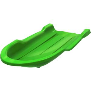 Era 46-inch Torpedo Adventurer Sled with Open Back  1-2 Rider Plastic Toboggan, Green