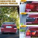 Sekhyna Car Tail Light Lamp Cover for BMW,Rear Tail Light Shell Trim Cover,Rear Lamp Shade Brake Indicator Light Accessories (BMW 3 Series M3 E46 E90 2009-2012 Model, 4PCS