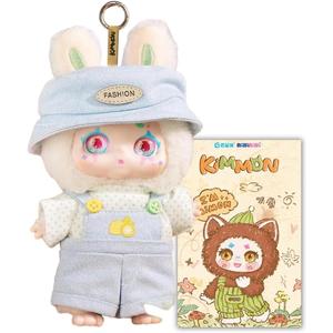 CALEMBOU Vinyl Plush Blind Box, Kimmon Mimon Series Plush Keychain Stuffed Blind Box, Kawaii 1 of 6 Possible Mystery Collectible Toys Cute Soft Animals Charm Birthday Gifts