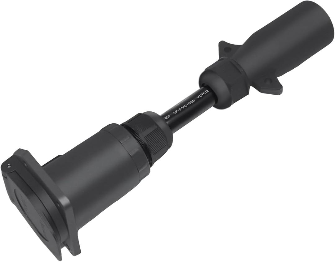 7-Way Vehicle Power Adapter to 7 Blade Connector Cable, Compatible with Furrion RV Observation Camera Replaces F2BC004XXBK