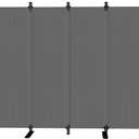 Room Divider, 6 Panel Upgraded Folding Privacy Screen, 132 Highly Secretive Separation with 4 Metal Feet, Partition Screen, Lightweight Freestanding Wall Divider Bedroom (Grey)