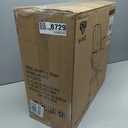 Alllion Drafting Chair, Tall Office Chair with Flip-up Armrests Ergonomic Computer Standing High Desk Chair with Adjustable Lumbar Support and Footrest Ring for Man Women and Artist Chairs, Black