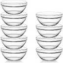 Sweejar 4 inch Small Glass Bowls Set, 7 oz Prep Bowls for Cooking, Small Bowls for Kitchen, Dessert Bowls for Ice Cream, 9 pack
