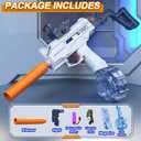 EWRITN Electric Water Gun for Adults  Automatic, High-Powered, Battery-Operated Water Pistol with 32 Ft Range, 550ML Large Capacity Squirt Gun for Summer Outdoor Fun, Blue