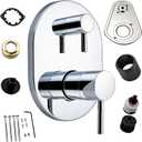 UT3290 Chrome Shower Valve Trim Kit for Moen Align M-CORE 3-Series 2-Handle Shower Faucet Trim, Shower Handle trim Includes 1213 Cartridge for Moen U232 U362 M-CORE Mixing Valve, Valve Required