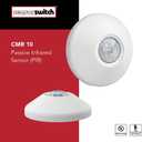 SensorSwitch Ceiling Motion Sensor, Passive Infrared PIR Occupancy Sensor, 360 Large Motion Detection, Indoor Use, Line Voltage, Extended Range