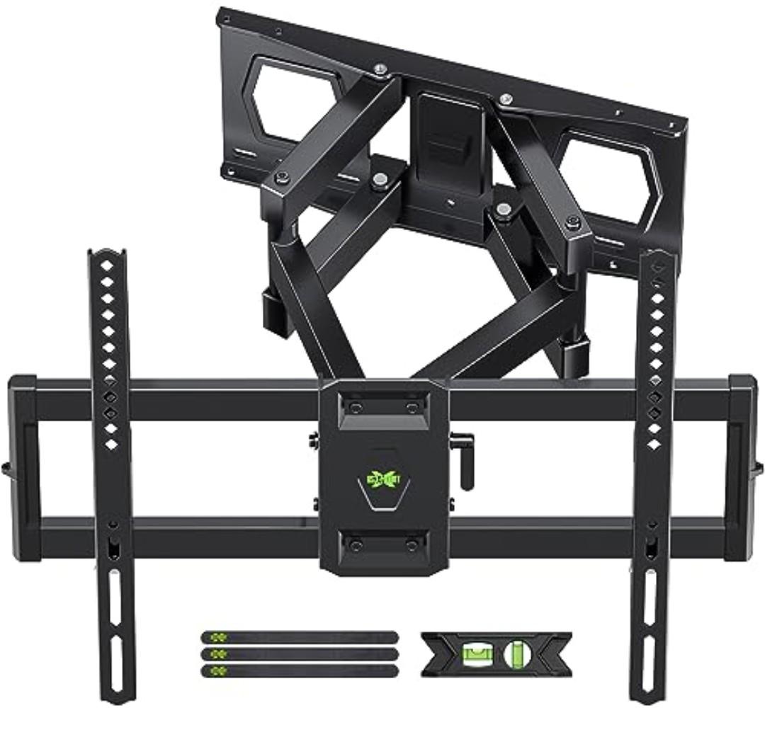 Full Motion TV Wall Mount for Most 37"-84" Flat Screen TV, Swivel or Tilt Wall Bracket with Dual Articulating Arms, for 12"-16" Wood Studs, Max VESA 600x400mm, Load 120 lbs by USX MOUNT