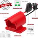 2-Pack Power Wheel Battery Adapter Compatible with Milwaukee 12V Battery Adapter with Switch 30Amp Fuse 12AWG Wire & Wire Terminals for DIY RC Cars Ride On Vehicles Robot