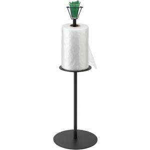 Zonon Produce Bag Dispenser Stand Roll Holder with Twist Tie Organizer