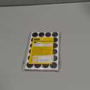 Peel-&-Stick Flexible Adhesive Magnets - 120 Magnetic Dots for Office Supplies, Whiteboard, Crafts, Fridge, & School Projects (0.8x0.08" / 20x2mm, Black)