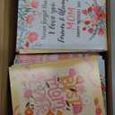 Eaasty 50 Pack Mother's Day Gifts Bulk Mini Notebooks for Women, Small Journal with Floral Design, Pocket Notebook with Lined Pages, Inspirational Pocket Notepad for Mom, Birthday, Office, Travel
