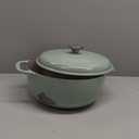 Lodge Essential Enamel Cast Iron Dutch Oven 6 Quarts - Perfect for Bread Baking, Braising, Marinating & Slow Cooking - Features Moisture-Sealing Lid & Dual Handles - Kitchen Essentials - Desert Sage