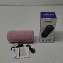 Ortizan Portable Bluetooth Speakers, IPX7 Waterproof Wireless Speaker with 24W Loud Stereo Sound, Deep Bass, Bluetooth 5.3, RGB Lights, Dual Pairing, 30H Playtime for Home, Outdoor, Party (Pink)