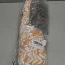 Buckwheat Neck Support Pillow Cervical Neck Cylinder Bolster Pillow,Buckwheat Hulls Adjustable Roll Pillow,Neck Pain Relief for Back and Side Sleepers Round Pillows for Lunch Break Orange, 6*15 inch