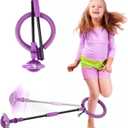 Skip Ball for Kids, Portable Foldable Colorful Flash Wheel Swing Ball Sports Fitness Toys for Girls & Boys,Toy for Kids & Adults. Gifts for Mom Women & Girls Toys Age 5-10 Years (Purple)