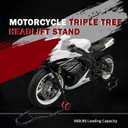 Motorcycle Head Lift Stand, Front Triple Tree Stand 660LBS Load Capacity Front Wheel Lift Stand
