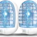 2 Packs Bug Zapper Indoor, Fly Traps for Indoors, Insect Traps for Home Mosquito Killer for Kids & Pets, Home, Kitchen, Bedroom, Baby Room, Office-13
