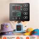 VEVOR Hat Heat Press Machine, with 4 Interchangeable Platens and Caps Stretcher, Precise Temperature & Time Control, Heat Press for Hats and Caps, for HTV Iron On and Sublimation Projects, Light Blue