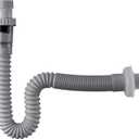 1-1/4 Inch Anti-Odor Expandable Flexible Universal Sink Drain Pipe Wash Basin S Tube Down Tube P Trap Tubing (1 1/4 C)