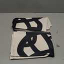 Black And White Pillow Covers 22x22 Set Of 2 Geometric Abstract Modern Art Line Throw Pillow Covers Modern Minimalist Style Decorative Square Linen Cushion Case Boho Decoration For Couch Sofa Outdoor