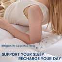 YUGYVOB Full Size Mattress Topper Extra Thick, Cooling Plush Mattress Pad, Full, 800G 