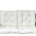 Porch Swing Cushion with Backrest - Waterproof 5” Thickened, All-Weather Outdoor Cushion for 2-3 Seater Swings, Heavy-Duty Quick-Dry Fabric with Right Pocket for Patio/Garden 60×40