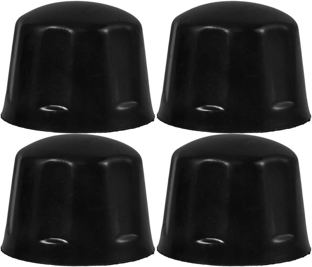 OUNONA Wheel Hub Cap Cover Replacement for Atv 4 Pack Rim Dust-Proof Rubber Center Caps for Rims Secure Fit Tire Nut Covers