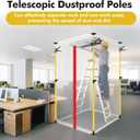 4PK Dust Barrier Poles,10FT Adjustable Containment Kit