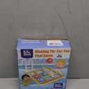 Outdoor Games for Adults and Family, Giant Tic Tac Toe Game with 10 Balls, Outside Toys for Kids Ages 8-12, 2-10 Players, Yard Pool Beach Lawn Camping (Yellow)